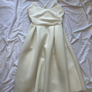 Simply Beautiful: Short White Silk Dress for Effortless Elegance